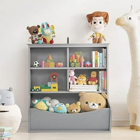 

Toy Organizer Open Cubby Multifunctional Book and Toy Cabinet Book and Toy for Nursery Playroom Closet Toy Bookcase