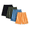 Black/Thyme/Apricot Crush/Coronet Blue, variant on Boy's Performance Mesh Shorts, 4-Pack, Sizes 4-18 & Husky