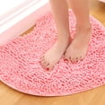 thumbnail image 3 of Alfombra de baño en forma de corazón Cateissary Color rosado lavable, 3 of 6