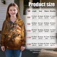 thumbnail image 7 of Uorisanigo Quarter Zip Pullover Sweatshirts for Teen Girls, Casual Deer American Flag Long Sleeve Zipper Sweatshirt, School Half Zip Up Hoodies for Vacation Shopping Exercise Wear, 7 of 7