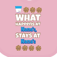 thumbnail image 4 of Inktastic What Happens at Nana's Boys or Girls Baby Bib, 4 of 4