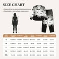 thumbnail image 6 of Kll Happy Halloween 1 Print Women'S Long Sleeve Pajamas With Pants Sleepwear Loungewear 2 Set-Small, 6 of 9