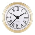 thumbnail image 2 of Reloj de Pared Baoblaze inserte movimiento de 61 Mm con batería números romanos Silencioso dorado, 2 of 8