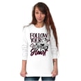 thumbnail image 4 of Biker Betty Boop Follow your Heart Women's Long Sleeve T Shirt Brisco Brands S, 4 of 5