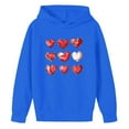 thumbnail image 6 of yoeyez Girls Valentine Hoodies Heart Print Long Sleeve Sweatshirt Casual Holiday Outfit Cute Valentine's Clothing for Kids Blue,4 Years, 6 of 6