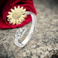 thumbnail image 4 of Versatile Rotatable Adjustable Anxiety Relieving Pressure Relieving Silver Plated Zircon Ring for Finger, 4 of 4