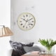 thumbnail image 2 of Reloj de pared de doble cara con soporte colgante, diseño de gallo, estilo vintage para jardín, para interior. blanco, 2 of 8