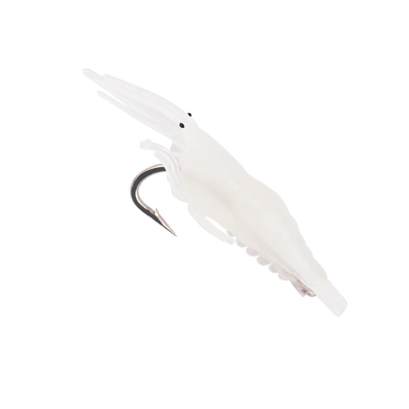 Kit De Señuelos De Pesca Artificiales – Camarones Luminosos De ABS Con Ojos 3D, 13 Cm, Incluye 10 Anzuelos