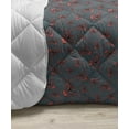 thumbnail image 3 of Underwater Down Alternative Comforter, Octopus Tentacles Eight Legged Sea Creature Exotic Deep Ocean Character, Microfiber Quilt for All Season, 5 Sizes, Pale Salmon Coral, by Ambesonne, 3 of 3