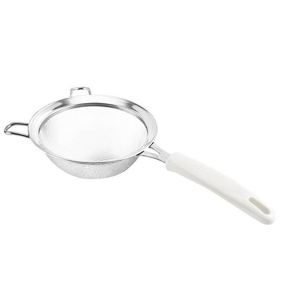 Mesh Flour Strainer Stainless Steel Simple Flour Sifter Flour Sieve with Handle