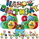 thumbnail image 1 of Decoraciones para fiesta de cumpleaños de Super Mario, adornos para tartas con pancarta de feliz cumpleaños, 1 of 5