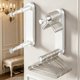 thumbnail image 4 of Organizador de pared con ventosas y colgador – Estante de almacenamiento telescópico sin taladro para balcón, baño y cocina., 4 of 6