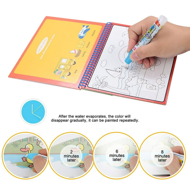 Bolígrafo mágico de pintura al agua, 8 colores, juego de dibujo mágico Bolígrafo mágico de pintura al agua, 8 colores, juego de dibujo mágico