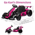 thumbnail image 2 of Go Karts for Kids,24V Electric Go Kart with 2 * 150W Powerful Motors,8mph Max Speed,Max Load 110lbs,W/Button Start,Lights,Safety Belt, Music Age 6-12, 2 of 7