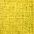thumbnail image 1 of Ahgly Company Machine Washable Indoor Square Persian Yellow Traditional Area Rugs, 6' Square, 1 of 4