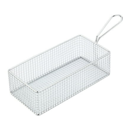 

Stainless Steel Fried Basket Single Handle with Ears Mesh Fry Dense Kitchen Utensil