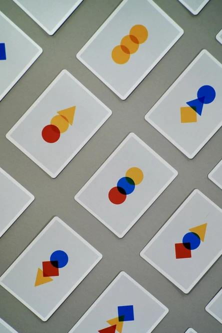 Assembly Graphic 303 Light Playing Cards by Eliot Slevin