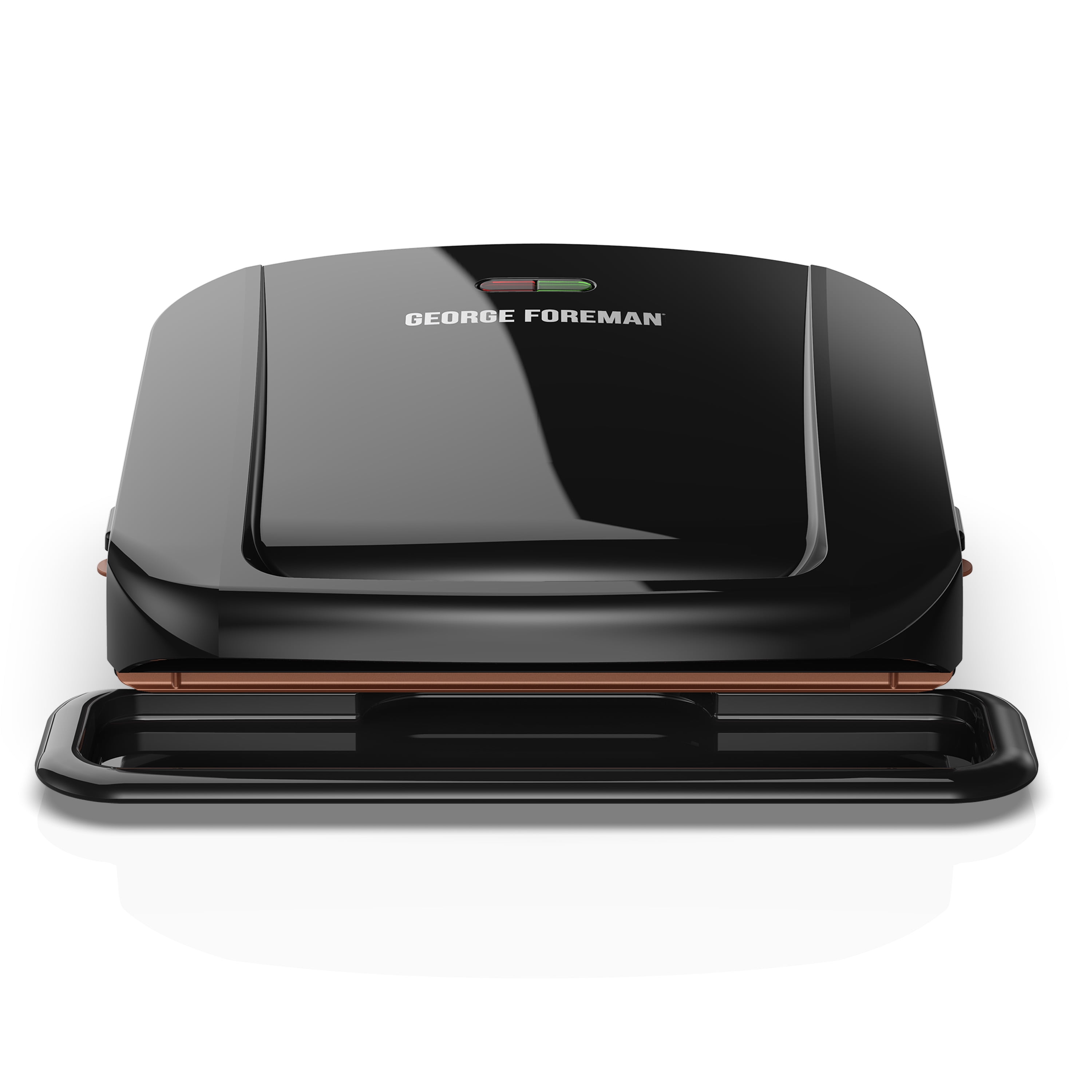 George Foreman 5-Serving Copper Color Classic Plate Electric Indoor Grill  and Panini Press in Black 985118527M - The Home Depot