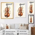 thumbnail image 4 of Designart "Timeless Floral Piano in White II" Music Canvas Wall Art - Vintage Brown Music Living Room Canvas Art, 4 of 6