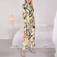 thumbnail image 3 of Balery Rockets Conjunto de Pijama con Estampado para Mujer, Conjunto de Dos Piezas con Manga Larga, Ropa de Dormir Suave con Bolsillos, Pijamas Cómodos-Large, 3 of 7