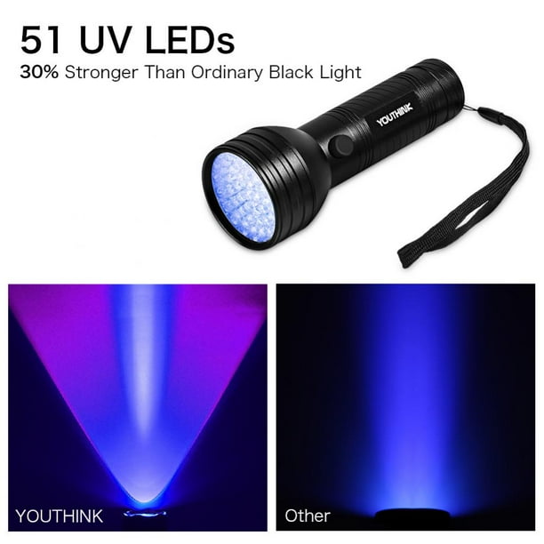 51 Uv Led Torch Scorpion Detector Hunter Ultra Violet Blacklight Flashlight Uv Blacklight Flashlight Uv Flashlight Walmart Com Walmart Com