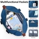 thumbnail image 3 of Bolsa de pañales Tenot con funda para chupetes para mamá y papá, color azul, 3 of 6