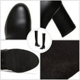 thumbnail image 6 of WHAMVOX  High Heel Round Toe Boots Over-the-knee Footwear Miss Black, 6 of 8