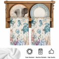 thumbnail image 5 of Vintage Coastal Kitchen Towels Set of 2, Sea Turtle Octopus Coral Beach Nautical Absorbent Dish Towels for Kitchen, Microfiber Hand Towel, Quick Drying Tea Towel for Cleaning Decorative Dishcloths, 5 of 7