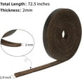 thumbnail image 3 of 1/4 Inch Wide Flat Leather Strips, Full Grain Leather StrapsCord String for Crafts, Tooling (2mm Thick 72.5 Inches Long Black Coffee), 3 of 11