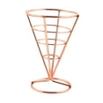 thumbnail image 2 of Soporte de alambre metálico para papas fritas, reutilizable, para conos Oro rosa, 2 of 9