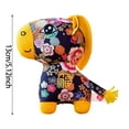 thumbnail image 3 of Chinese "Fu" Horse Plush Toy, Traditional Floral Print Stuffed Pony, 13cm 20cm Mini Desktop Decor, Lunar New Year Table Scatter Ornament, Feng Shui Zodiac Animal Figurine Gift, 3 of 5