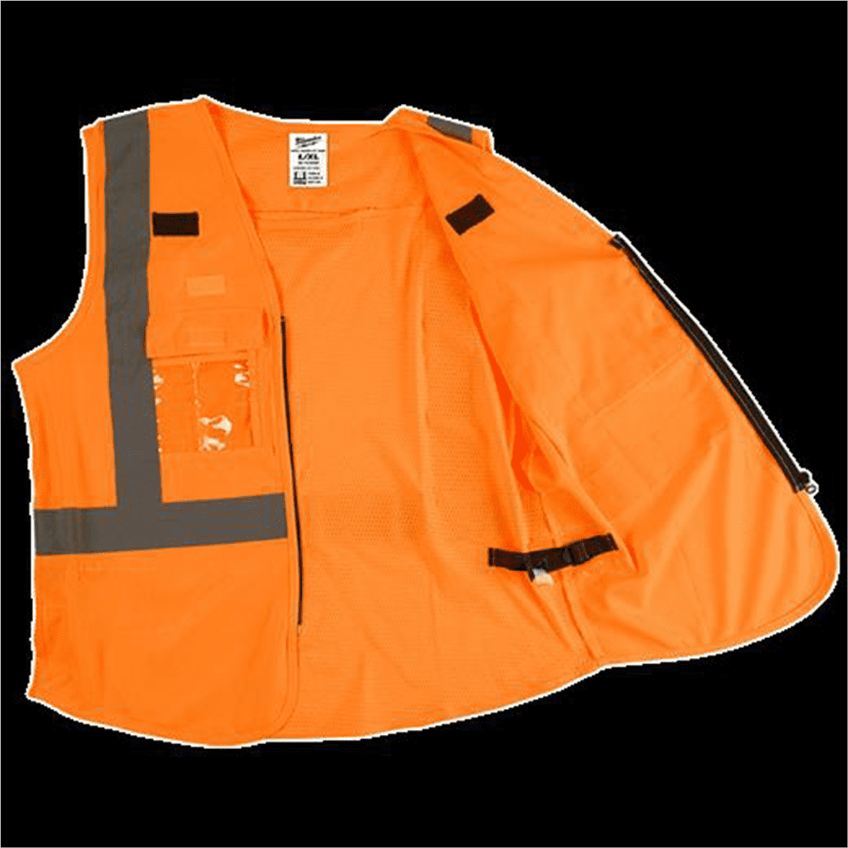 Milwaukee Tool Hi Vis Orange Safety Vest - L/XL