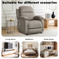 thumbnail image 6 of Bonzy Home Power Recliner Chair, Electric Recliner with Remote Control & Side Pockets, Compact Home Theater Seating for Small Spaces, Khaki, 6 of 7