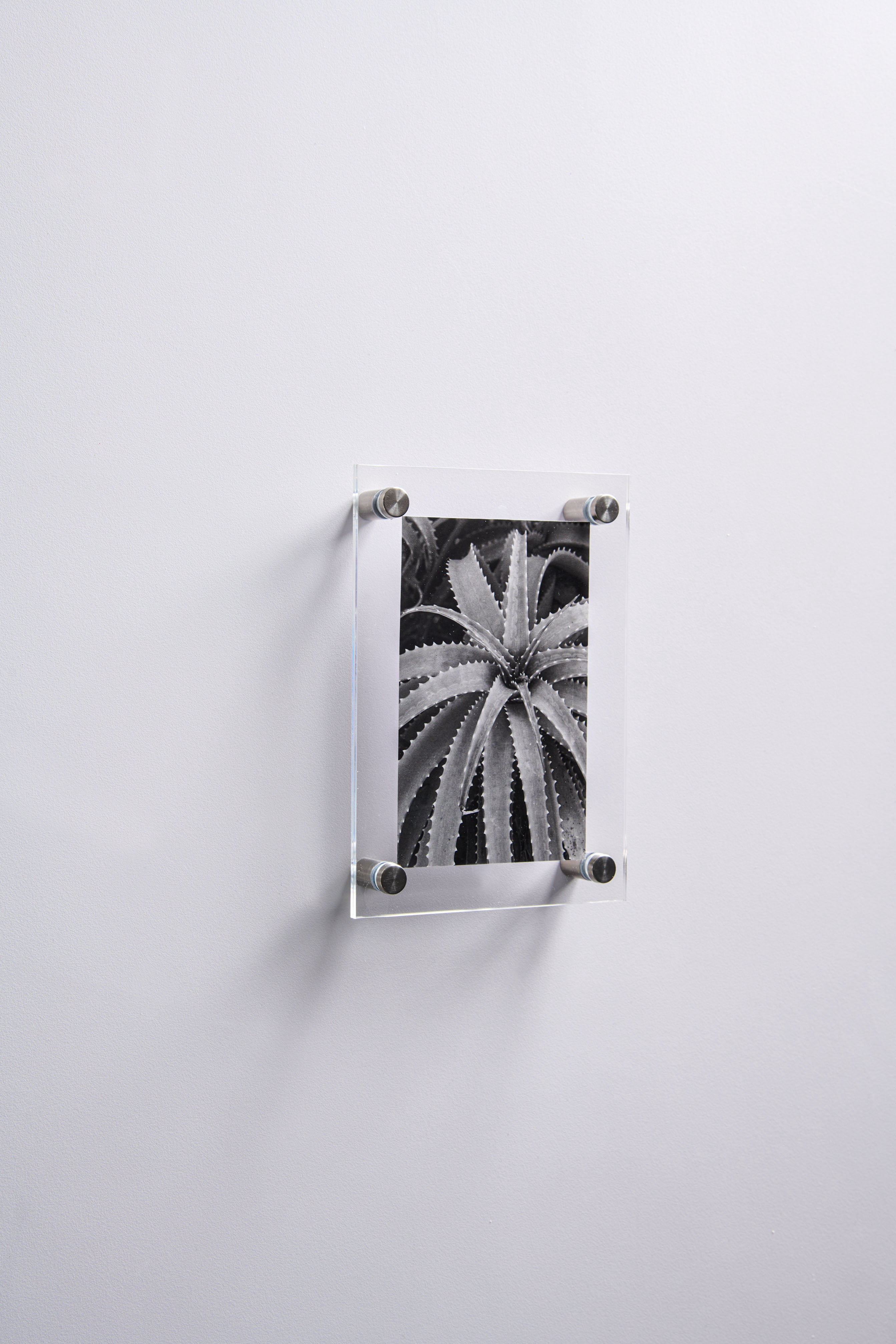 Better Homes & Gardens Silver 3.5x5 Floating Acrylic Frame with Silver Wall mount Hardware