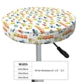 thumbnail image 4 of Fuzoiu Cartoon Transport Print Bar Stool Cushions, Super Breathable Round Bar Stool Covers,Seat Cushion Round- One Cushion Only-14 inch, 4 of 7