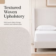 thumbnail image 5 of Miniyam King Size Upholstered Platform Bed Frame with Wingback 54 in. Headboard, Ivory, 5 of 7