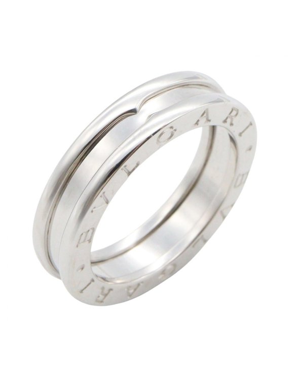 Pre-Owned Bvlgari Bulgari B-zero1 Ring, 1-band ring, 18K White Gold (18KWG), Silver-tone, for...