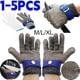 thumbnail image 2 of Guantes de acero inoxidable resistentes a cortes para el hogar, guantes de trabajo de malla metálica de carnicero, resistentes al desgaste, herramientas de jardinería, 1 ud., 2 of 4