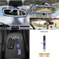 thumbnail image 7 of Yuyamidu Sea Turtle Car Seat Cover Set of 15 Blue Steering Wheel Cover Seatbelt Shoulder Pad Coasters Garbage Bins Rear View Mirror Cover Keychain Air Vent Storage Pouch Universal Fit, 7 of 7