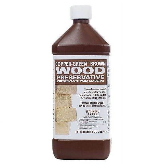 12-Pack of 1 qt Green Products 33004 Copper‐Green Brown Wood Preservative
