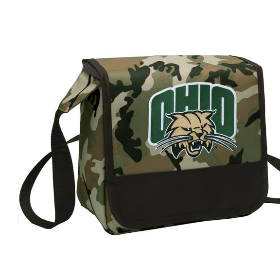CAMO Ohio University Lunch Bag Stylish OFFICIAL Ohio Bobcats CAMO Lunchbox Cooler for School or Office - Men or Women