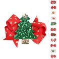 thumbnail image 4 of pitrice Nœuds pour Cheveux pour Enfants Fille Pinces à Nœud de Noël Coiffe Pince à Cheveux Enfants Xmas Pinces à Cheveux, Paillettes Rouges Animal, 4 of 9