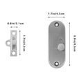 thumbnail image 2 of OULII 1Pack Silver Sliding Door Lock for Indoor and Outdoor Use Easy Installation and Multi-functional Use, 2 of 8