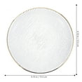 thumbnail image 2 of Glass Dinner Plate Transparent Dessert Cake Plate Western Dish Steak Tray, 2 of 5
