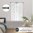 thumbnail image 2 of Sun Zero 3/4" Black Decorative Blackout Tension Rod, 28-60", 2 of 5