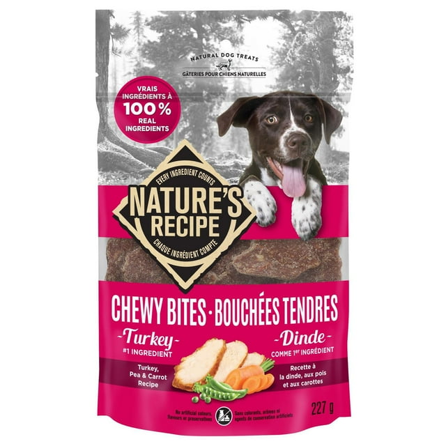 Nature's Recipe Chewy Bites gâteries pour chiens à la dinde