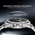 thumbnail image 2 of SKMEI Men's Automatic Mechanical Watch Skeleton Waterproof Stainless Steel Mens Watches Fashion Analog Watch for Men, 2 of 5