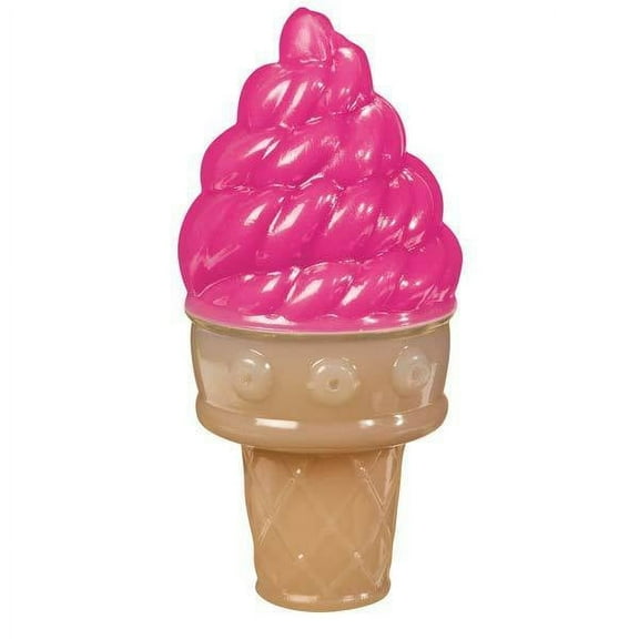 Mini Cooling Dog Toys Fun Summer Ice Cream Cone or Popsicle Choose Color & Shape (Pink Ice Cream Cone)