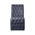 thumbnail image 5 of Meridian Furniture Curve Gray Velvet Dining Chair (Set of 2), 5 of 7