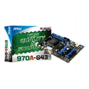 MSI 970A-G43 - Motherboard - ATX - Socket AM3+ - AMD 970 Chipset - USB 3.0 - Gigabit LAN - HD Audio (8-channel)